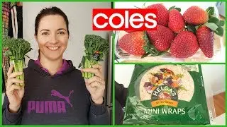 COLES GROCERY HAUL WITH PRICES | AUSTRALIAN FAMILY MEAL PLAN | HEALTHY SMOOTHIE