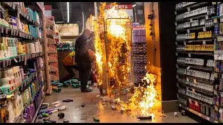 Fogo no Carrefour do Shopping Pamplona na zona sula de S&atilde;o Paulo