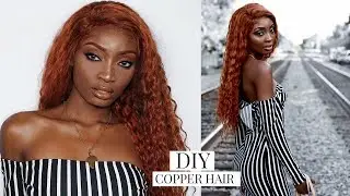 DIY| BOMB FALL HAIR COLOR | GINGER / ORANGE/ SZA INSPIRED | Miss.Cameroon