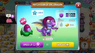Hatching Joan of arc Dragon inspired by the legendary French heroine #gameplay #games #dragoncity