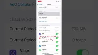 Turn on off data roaming iphone