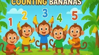 Counting Bananas Song | Learn Numbers 1 to 20 with Monkeys | Fun Kids Counting Song #countingsong