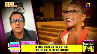 Amor y Fuego - ENE 30 - ¡BETTINA ONETO ACEPTA QUE SÍ SE EXPRESÓ MAL DE SERGIO GALLIANI! | Willax