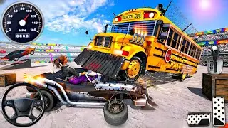 Crazy School Bus Demolition Derby 3D - Extreme Car Crash Simulator - Wreckfest: PC Gameplay #13