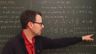 Gruppentheorie (Lektion 36B / deutsch): (Q\{0},*) ist eine nicht endlich erzeugte abelsche Gruppe
