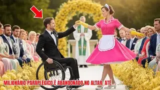 MILIONÁRIO PARAPLÉGICO HUMILHADO E ABANDONADO NO CASAMENTO — A FAXINEIRA DIZ: VAMOS DANÇAR?