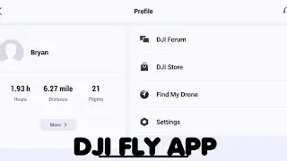 DJI FLY APP Use Profile Option to Watch Replay of Flights