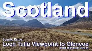 Scotland, Scenic drive on the A82 over Rannoch Moor to Glencoe, Scottish Highlands