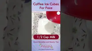 Here's How To Make Coffee Ice Cubes for Face - DIY Magical Cubes for Glowing Skin #shorts