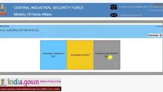 CISF ADMIT CARD 2018 CON. DRIVER