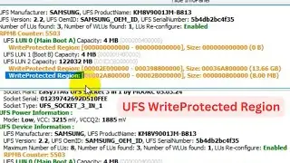 UFS WRITE PROTECTED REGIONS WITH EASY  JTAG STEP BY STEP