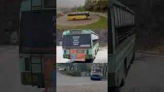 Mass Horn Action 🚦 Yellow &bull; Green &bull; Blue TNSTC Buses in Sharp U-Turn Ghat Road