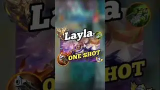 Layla one shot build 💯✅🔥#mobilelegends #layla #mlbbcreator #shorts