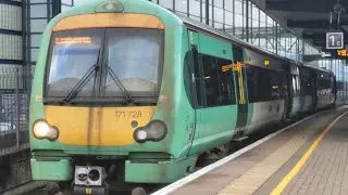 RARE! 2 car Southern 171728 departing Ashford for Eastbourne with 2 tones! 16/1/26