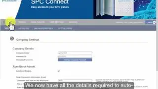 SPC Connect Auto enroll Panel