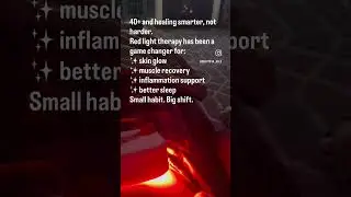 Red light:✨ skin glow✨ muscle recovery✨ inflammation support✨ better sleepSmall habit. Big shift.