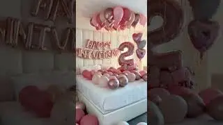 Happy anniversary Balloon Decor 🥰🥳💕🥂- Las Vegas Balloons