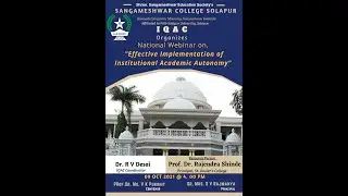 National Webinar On,