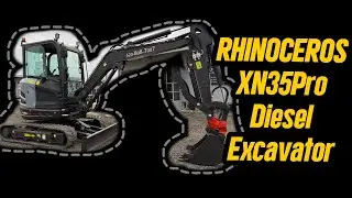 Мини-экскаватор Rhinoceros XN35 Pro 2026 года выпуска.
