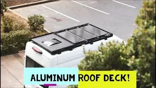 AWD Transit Custom Aluminum ROOF DECK & LADDER Install! - Part 22
