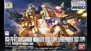 1050 - HG Guncannon Mobility Test Type/ Firepower Test Type UNBOXING
