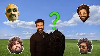 Pushpa vs RRR Full Movie Wrong Heads Puzzle Games | Ram Charan | Allu Arjun | Jr ntr | Funny video