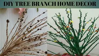 DIY Home Decor with Tree Branch/ Best Out Of Waste
