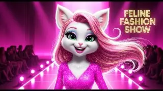 🎬 “Feline Fashion Show 🐾 | A Purr-fect Charity Event!  #cartoon #aicatvideo #aicats