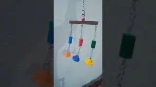 Hanging Toy for Parrots - WhatsApp 0345-5433493 #parrottoys #parrotshop #parrotcage #cocktailparrot