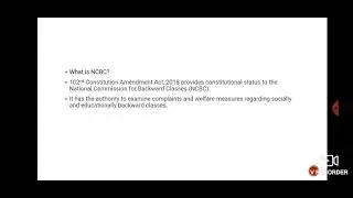 NATIONAL COMMISSION FOR BACKWARD CLASS/102nd Amendment act/IN TAMIL
