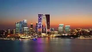 Night View of Jinji Lake CBD in #Suzhou, #China #中国 #苏州 金鸡湖岸CBD夜景