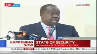 CS Matiangi meets security bosses