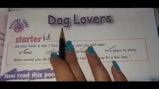 Class 5th english poem Dog lovers.