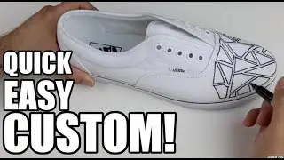 DIY CUSTOM SHARPIE VANS! (5 MINUTE CUSTOM)