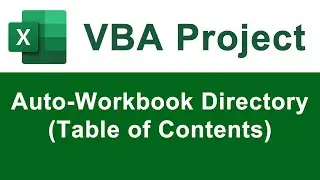 Automatic Table of Contents Directory for Excel Using VBA