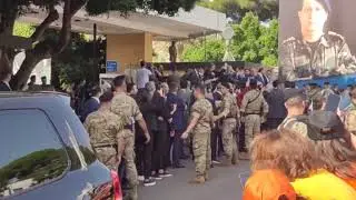 لحظة خروج الرئيس عون من قصر بعبدا متوجهًا الى الرابية