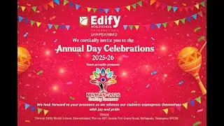 LIVE - Nirman 2026 - Edify World School - Annual Day Celebrations