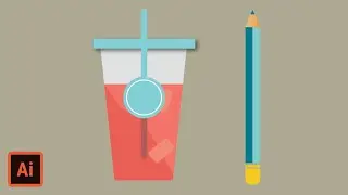 Flat Minimal Object designs | illustrator CC tutorial | Gfx Designs