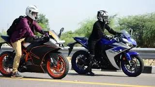 YAMAHA R3 VS KTM RC390 | RACE | TOP END | HIGHWAY