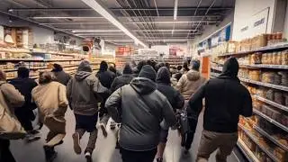 Воры совершили набег на магазин Safeway в районе Филмор в Сан-Франциско