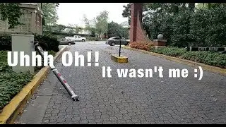 Who Crashed Into The Gate at Fallswood Condos?