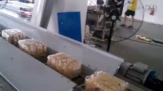 630model automatic noodle flow packaging machine horizontal ffs packer for instant noodles