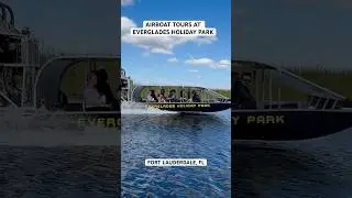 Airboat speed trail at Everglades Holiday Park