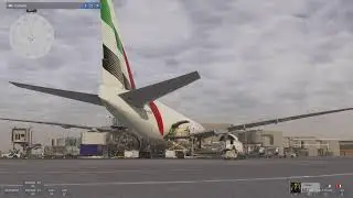 PMDG 777F - Emirates SkyCargo | LEZG to OLBA | SayIntensions.AI