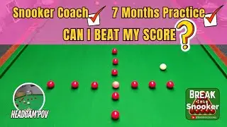 Snooker Beginner vs The Cross Routine, Can I beat my best score and show im improving?