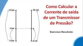 Cálculo da corrente de saída de um Transmissor de Pressão - Exercício Resolvido