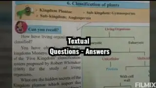 Chapter 6 Classification of plants|| 9th Science || Textual questions and answers markings