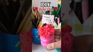 Diy Rose day #diy #viral #viralshorts #valentinesday #handmade #rose #flowers