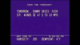Happy Retro Day! Real WeatherSTAR 3000 - Littleton, CO