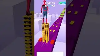 SPIDERMAN SKATER STACKER GAMEPLAY WALKTHROUGH _ ANDROID,iOS MOBILE _ SUPER HERO _ #SHORTS GAMES